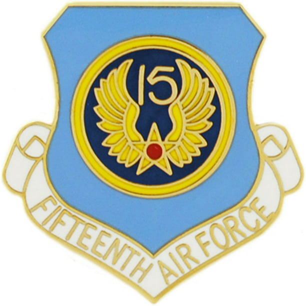 US USAF 14TH FOURTEENTH AIR FORCE COMMAND SHIELD EMBLEM PIN BADGE 1 INCH 